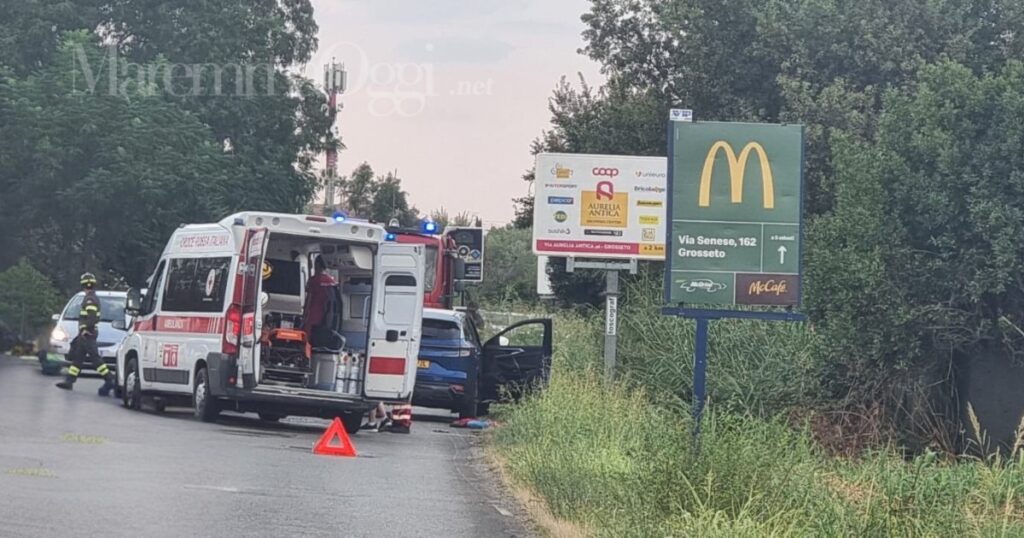 L'incidente in via Aurelia Sud