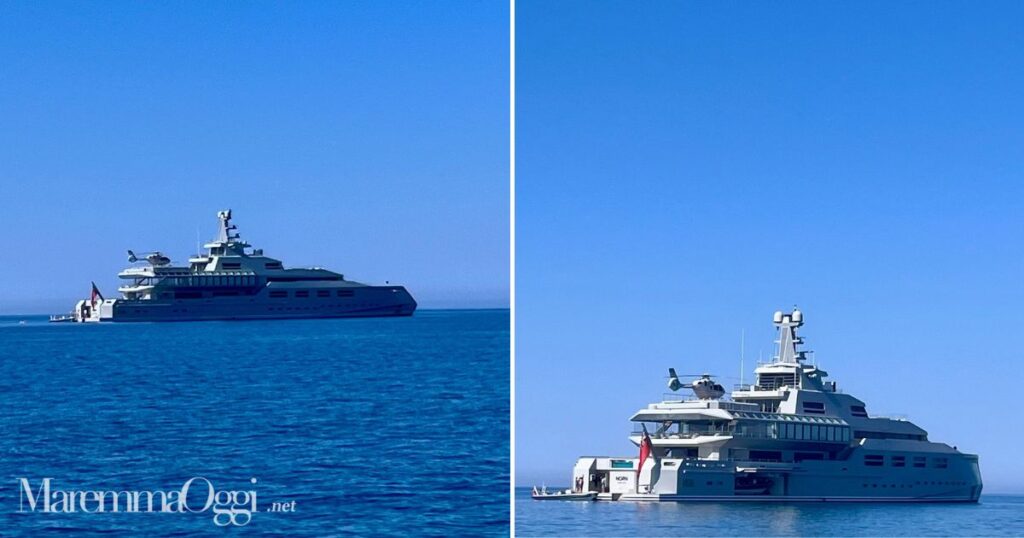 Lo yatch di lusso nelle acque di Marina di Grosseto