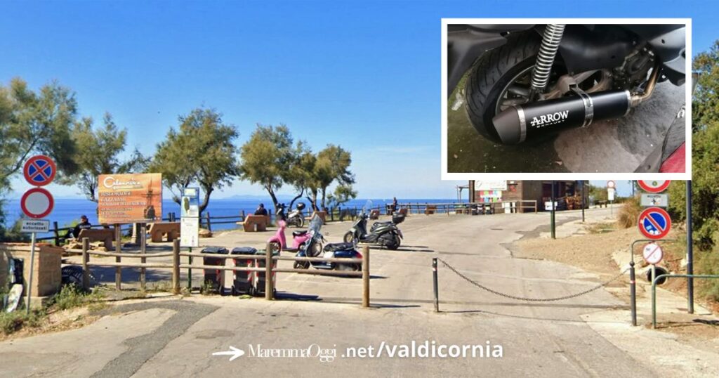 Calamoresca, nel riquadro una marmitta