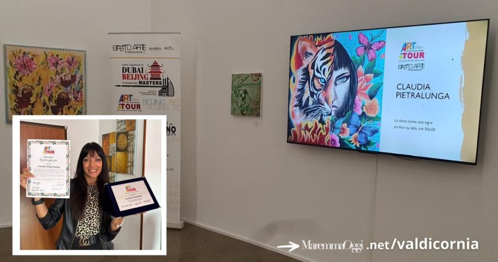 Claudia Pietralunga e La donna come una tigre videoesposta a Dubai