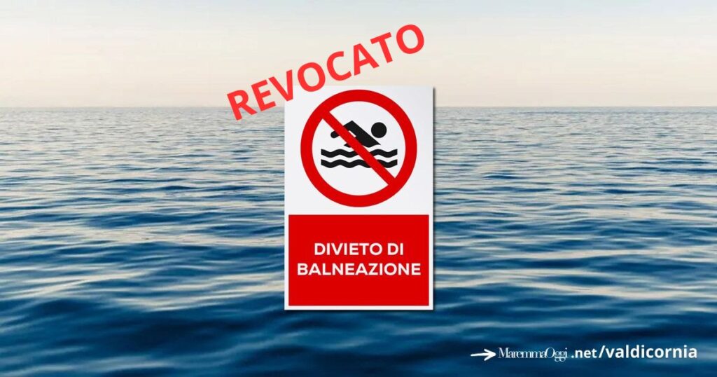 Revocato il divieto di balneazione a San Vincenzo