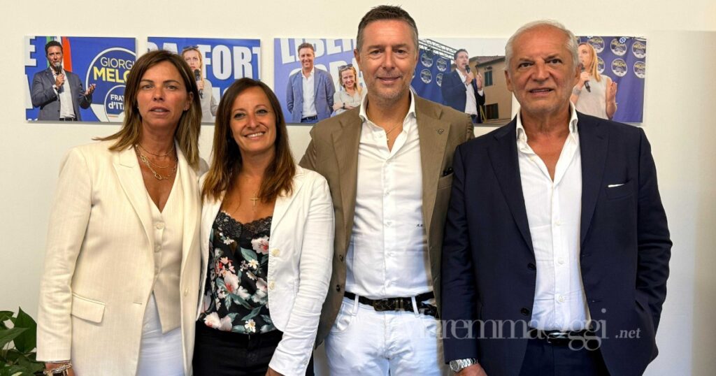 Erika Vanelli, Simona Rusconi, Fabrizio Rossi e Bruno Ceccherini, i 4 assessori di Fratelli d'Italia in giunta a Grosseto