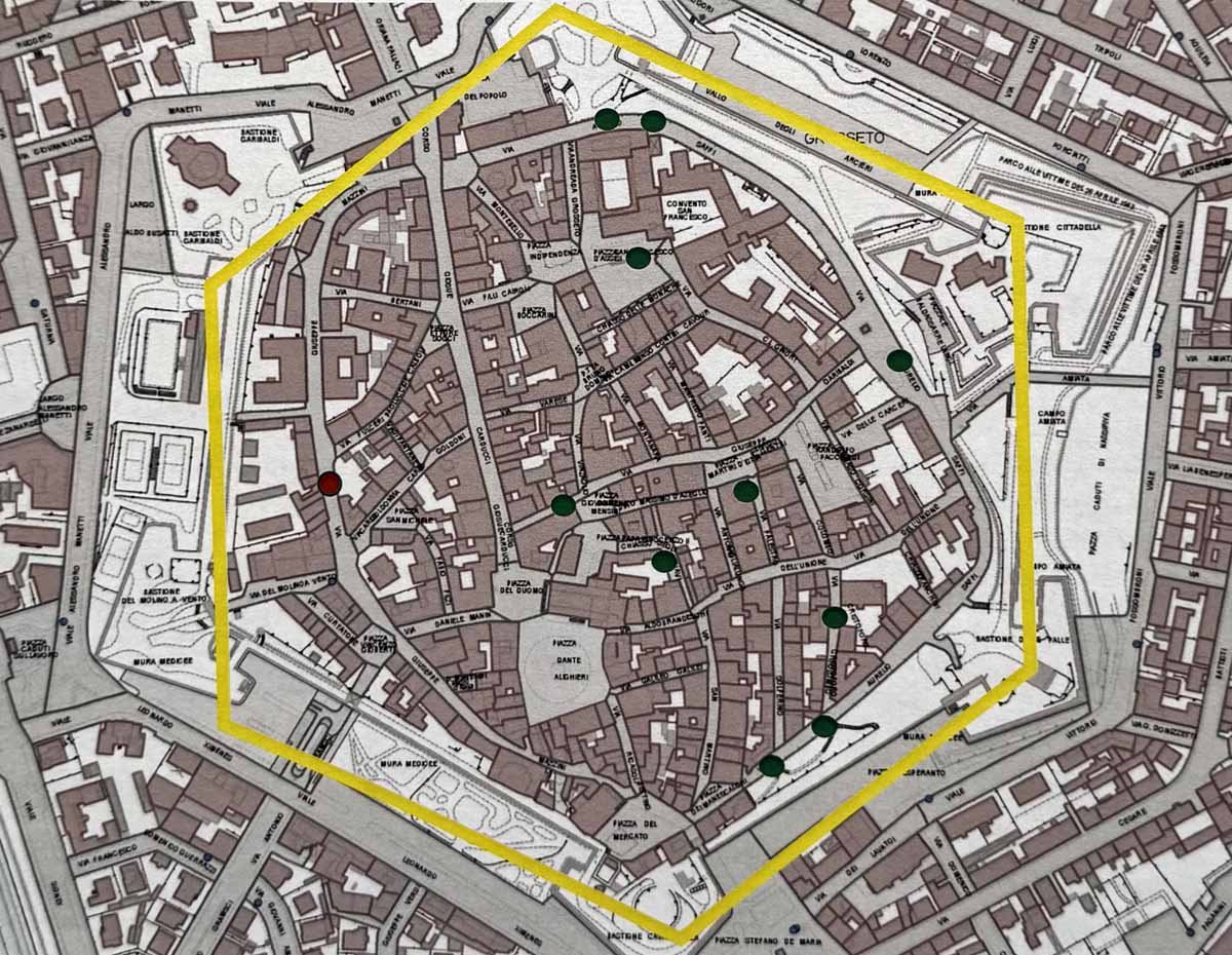 La mappa dei nuovi cassonetti informatizzati