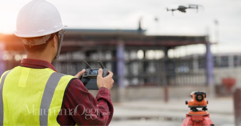 I geometri utilizzano anche tecnologie di ultima generazione, come il drone