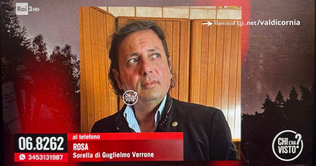 Guglielmo Verrone, scomparso da 3 giorni. Lo cercano a Venturina Terme