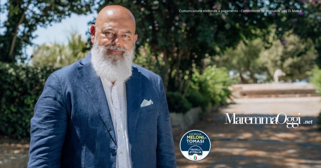 Jurij Di Massa, candidato per Fratelli d'Italia alle elezioni regionali del 12 e 13 ottobre in Toscana