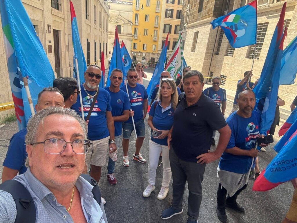 La delegazione dei lavoratori Magona