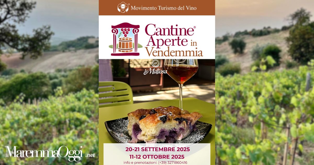 La locandina dell'evento alla Fattoria la Maliosa