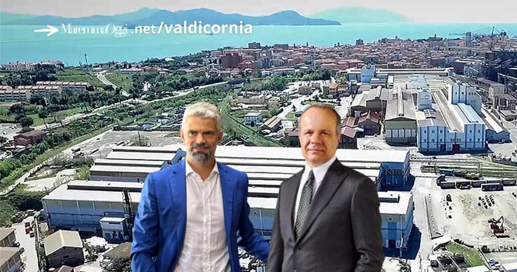 La Liberty Magona di Piombino (foto dal sito ufficiale della società), il ceo Toker Ozkan e il sindaco Francesco Ferrari