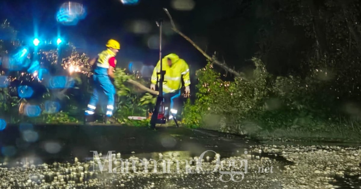La Protezione Civile al lavoro