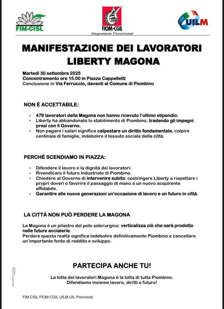 La locandina della manifestazione