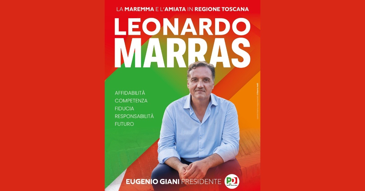 Leonardo Marras è candidato per il Pd alle elezioni regionali del 12 e 13 ottobre