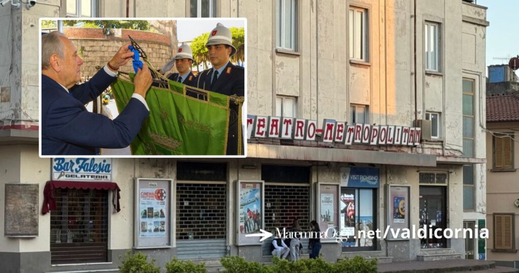 Il cinema teatro Metropolitan e la consegna della medaglia d'oro a Piombino da parte del presidente Ciampi