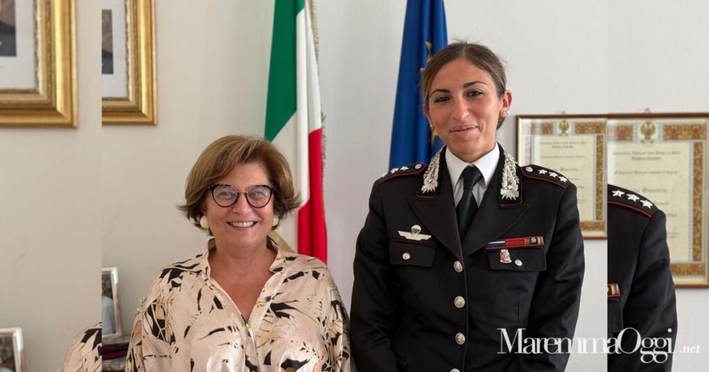 Da sinistra: la prefetta Paola Berardino e la capitana Alice Candelli