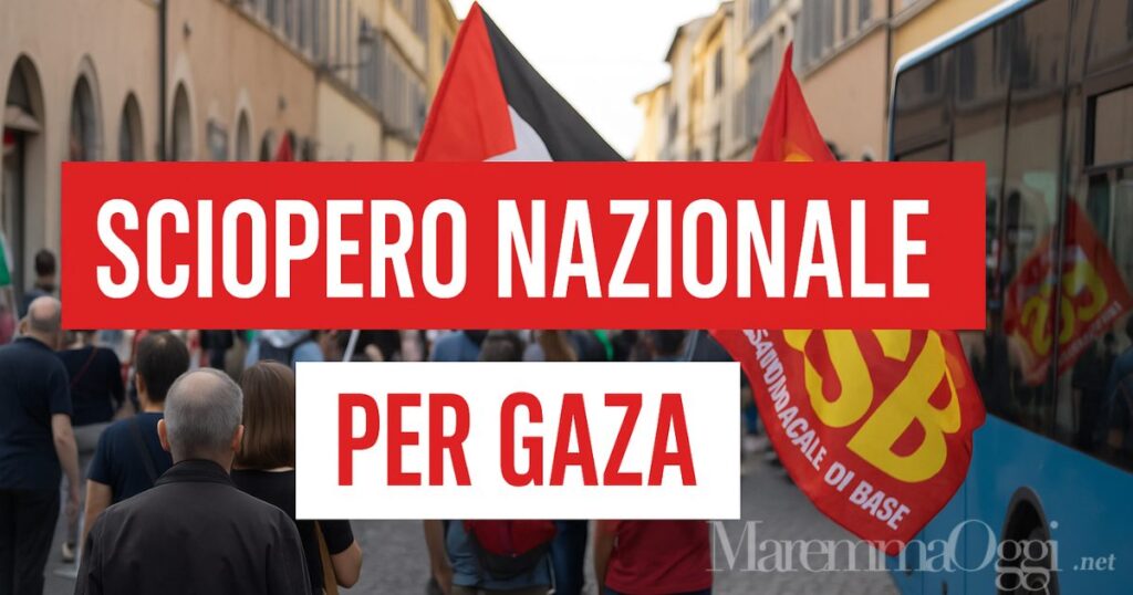 Sciopero nazionale per Gaza anche a Grosseto
