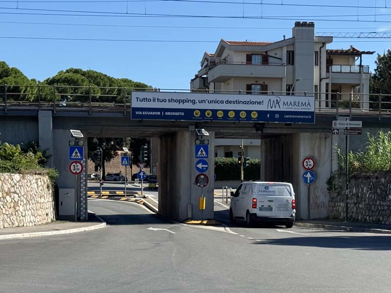 Il sottopasso dello stadio