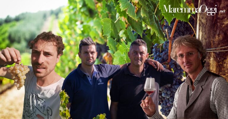 Sa sinistra: Francesco Taviani, Luca e Lorenzo Scotto e Riccardo Lepri