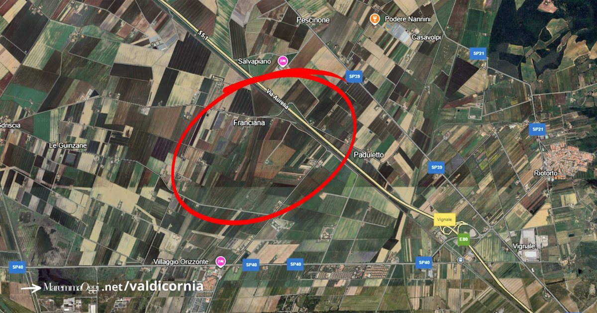 La localizzazione dell'impianto