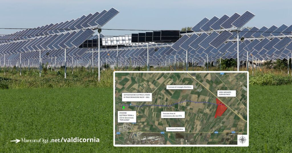 Parere negativo della Regione Toscana all'impianto agrivoltaico Piombino
