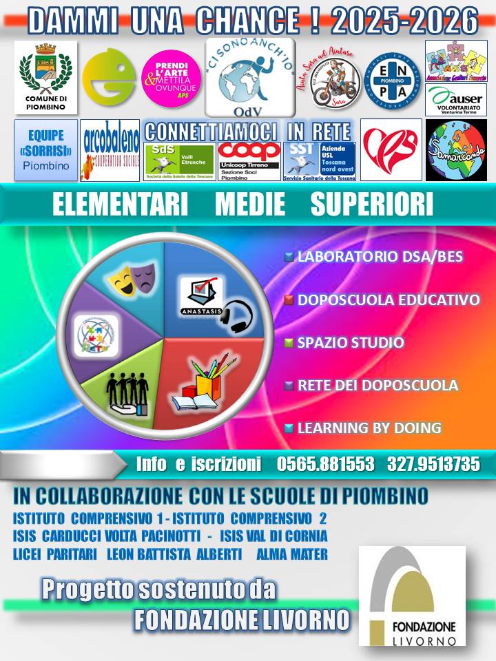 La locandina dell'iniziativa Dammi una chance!