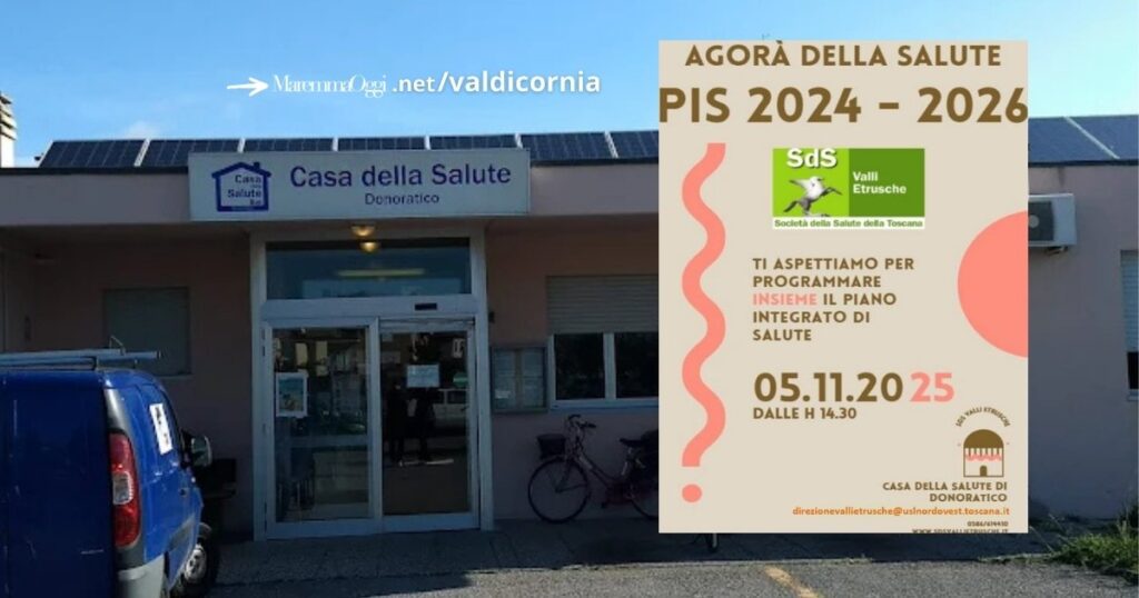Martedì 5 novembre l'Agorà della salute alla Casa della salute di Donoratico