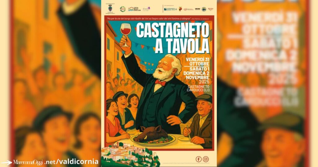 La locandina dell'evento a Castagneto Carducci