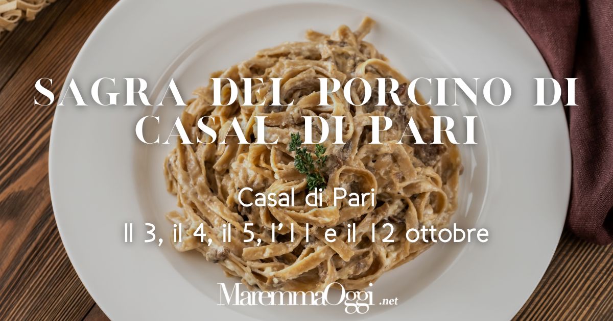 La copertina della sagra dei porcini a casal di pari