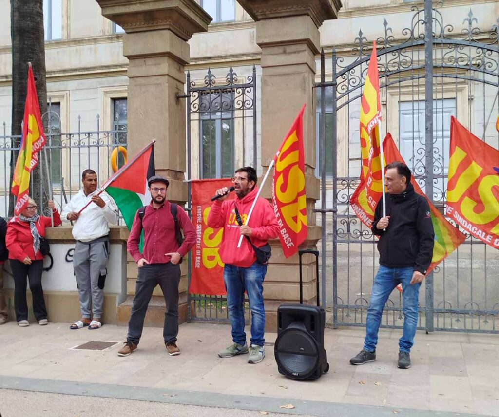 I rappresentanti sindacali dell'Usb