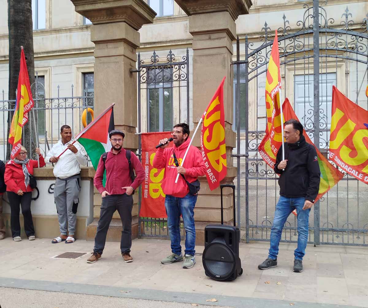 I rappresentanti sindacali dell'Usb