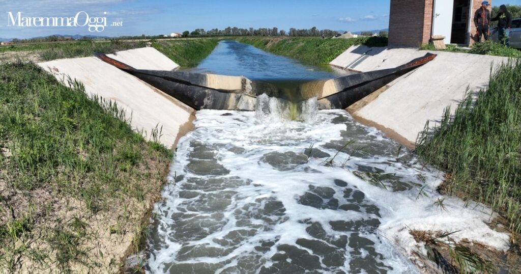 La diga mobile ad Alberese