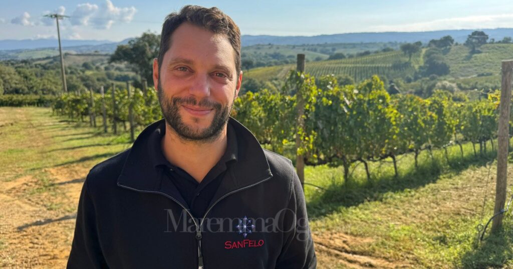 Federico Vanni, presidente del Consorzio, fra le vigne di San Felo, a Poggio La Mozza