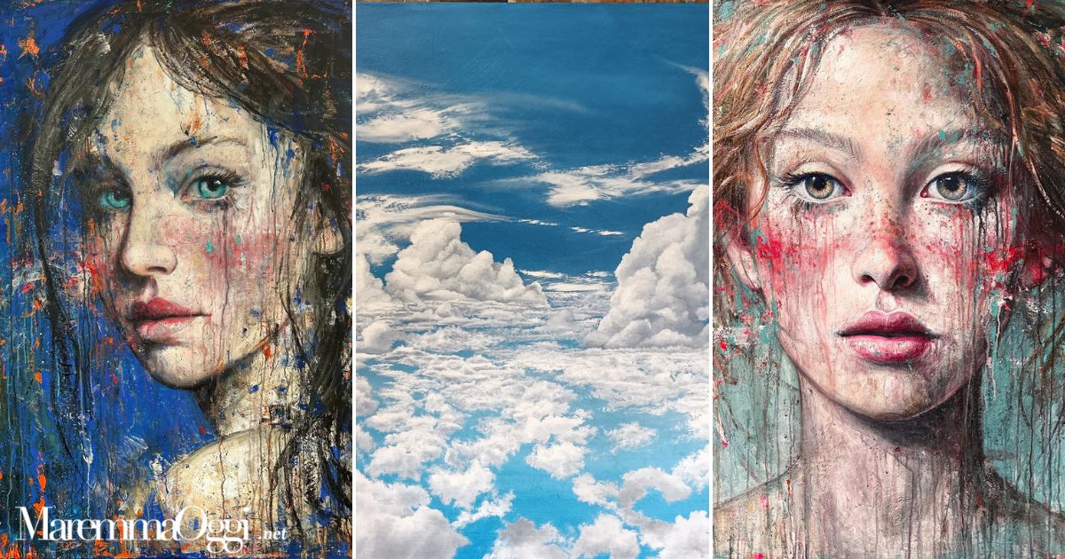 Alcune opere in mostra durante Gustatus