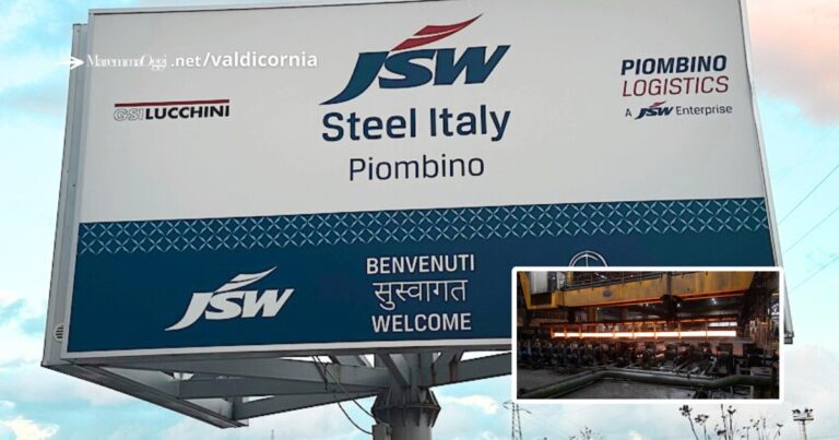 L'ingresso della Jsw a Piombino e il treno rotaie