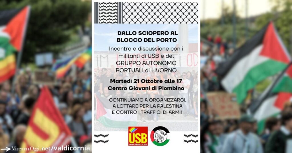 La locandina dell'incontro per Gaza