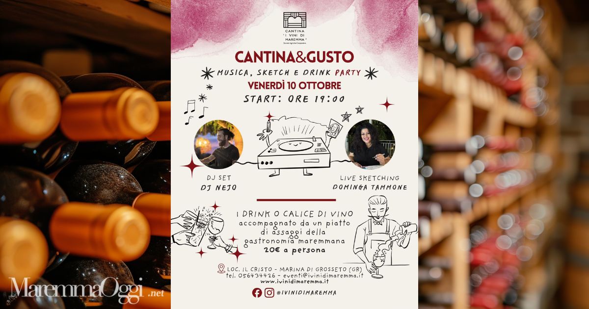 La locandina dell'evento "Cantina&Gusto"