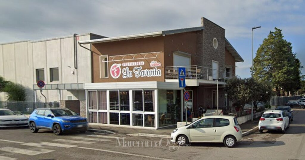 La pasticceria La Favorita, dove è stato commesso il furto