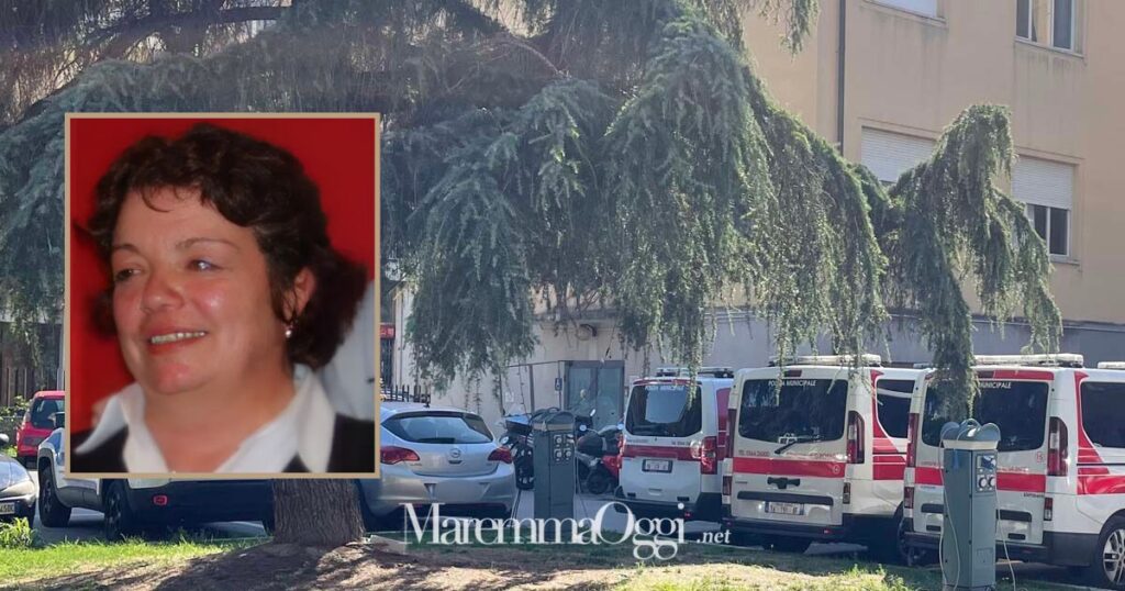 Il comando della polizia municipale di Grosseto e nel riquadro Renata Tini