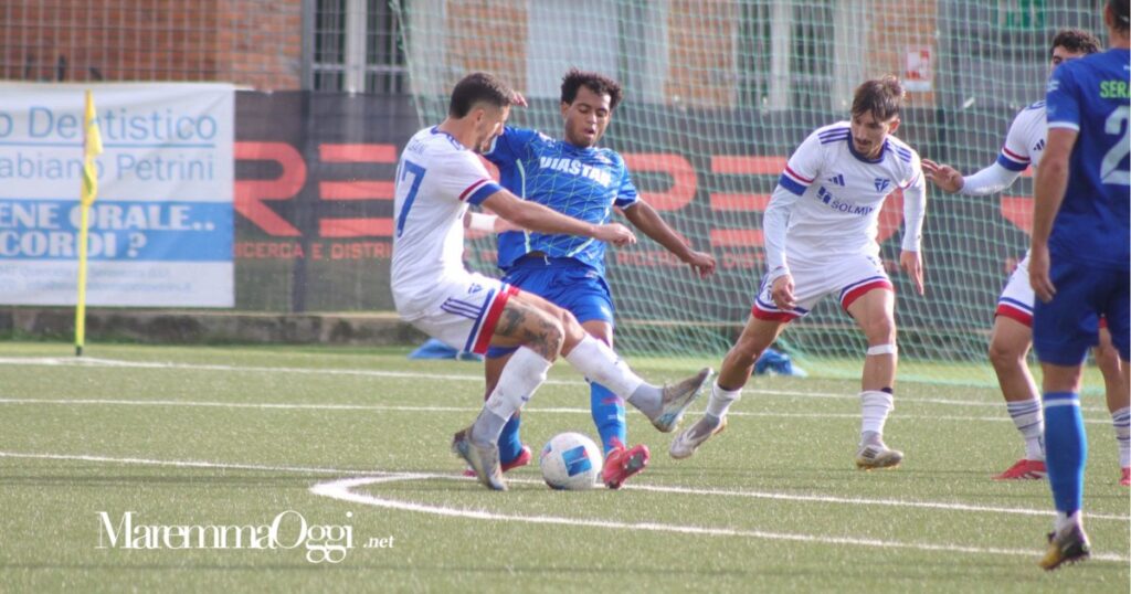 Serie D, continua la crisi del FolGav I minerari ancora battuti: il Seravezza Pozzi vince 2-1. I biancorossoblù in piena zona playout