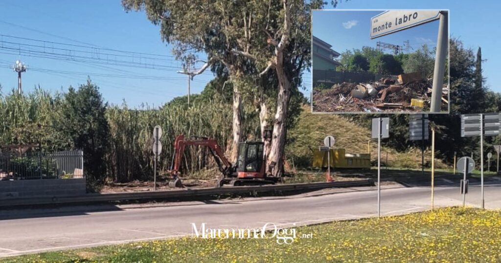 Bonificata l'area in via Monte Labro dall'ufficio ambiente del Comune