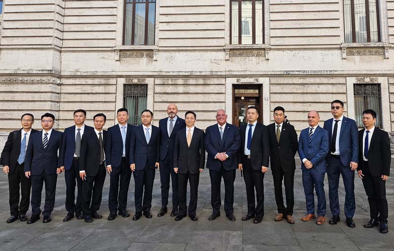 La visita a Roma della delegazione cinese