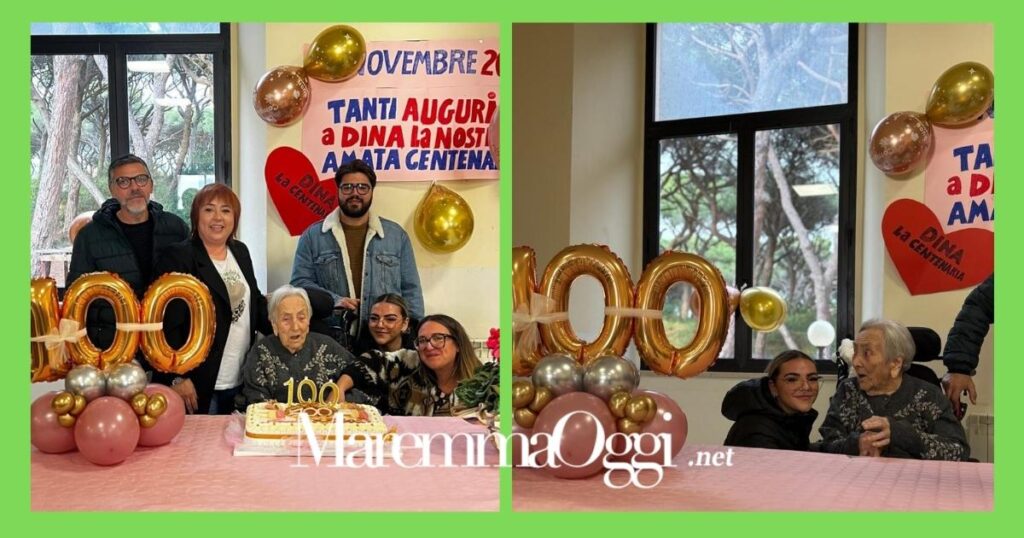 A destra la famiglia di Dina e a destra la nipote