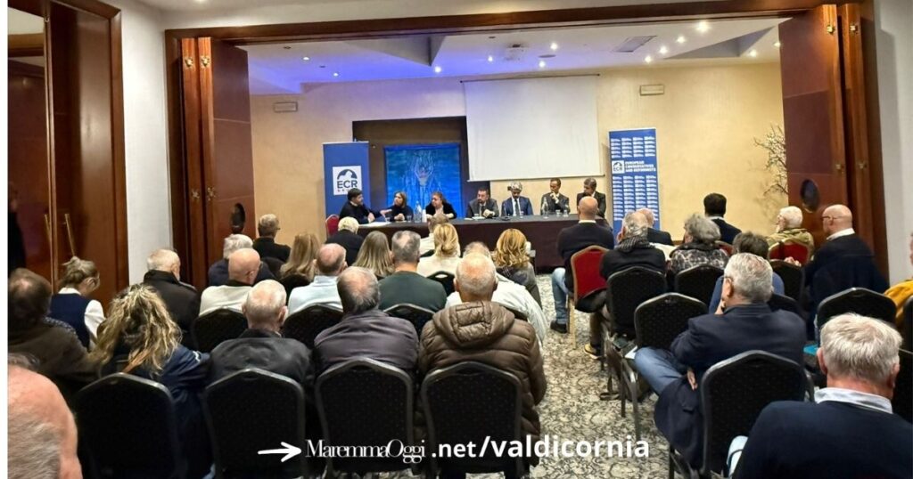 L'eurodeputato di FDI Francesco Torselli a Piombino