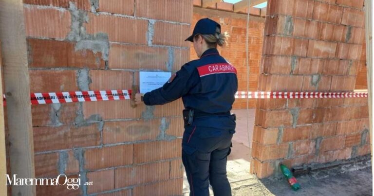 La struttura posta sotto sequestro