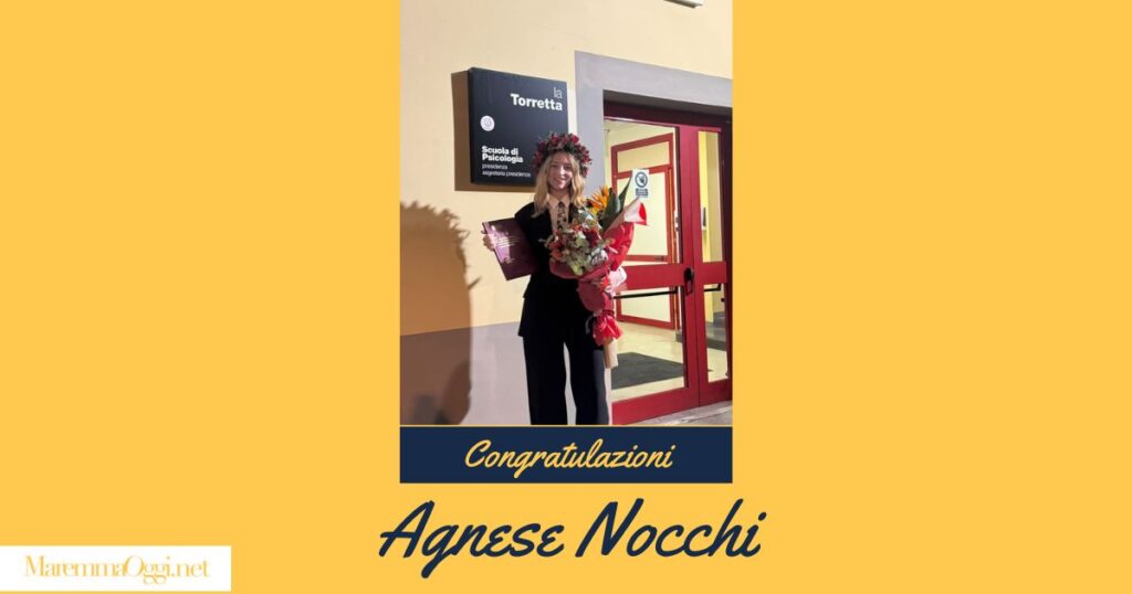 Agnese Nocchi il giorno della sua laurea