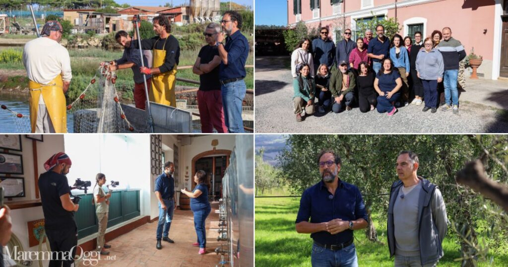 Alcuni momenti delle riprese