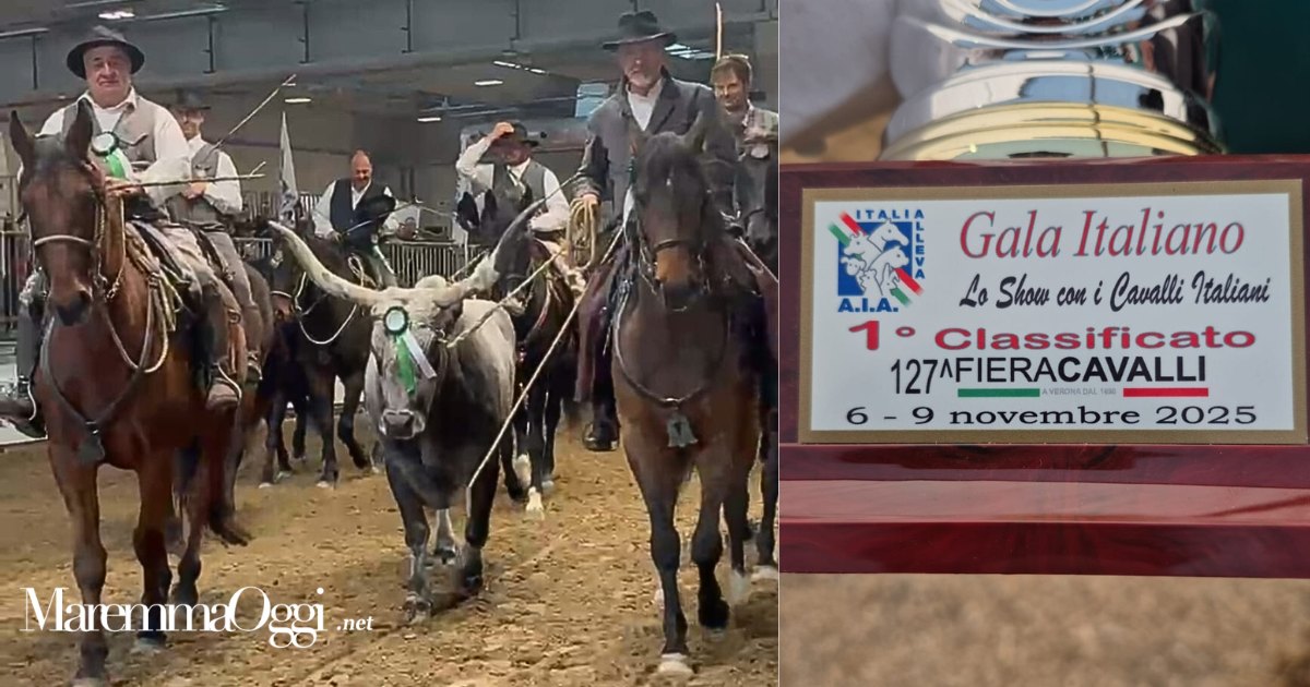 I butteri della Maremma al Galà Italiano di Fiera cavalli Verona 2025