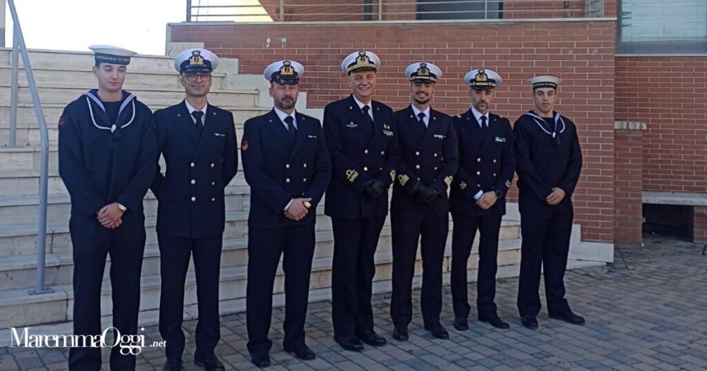 Il direttore marittimo della Toscana Giovanni Canu in visita a Marina di Grosseto