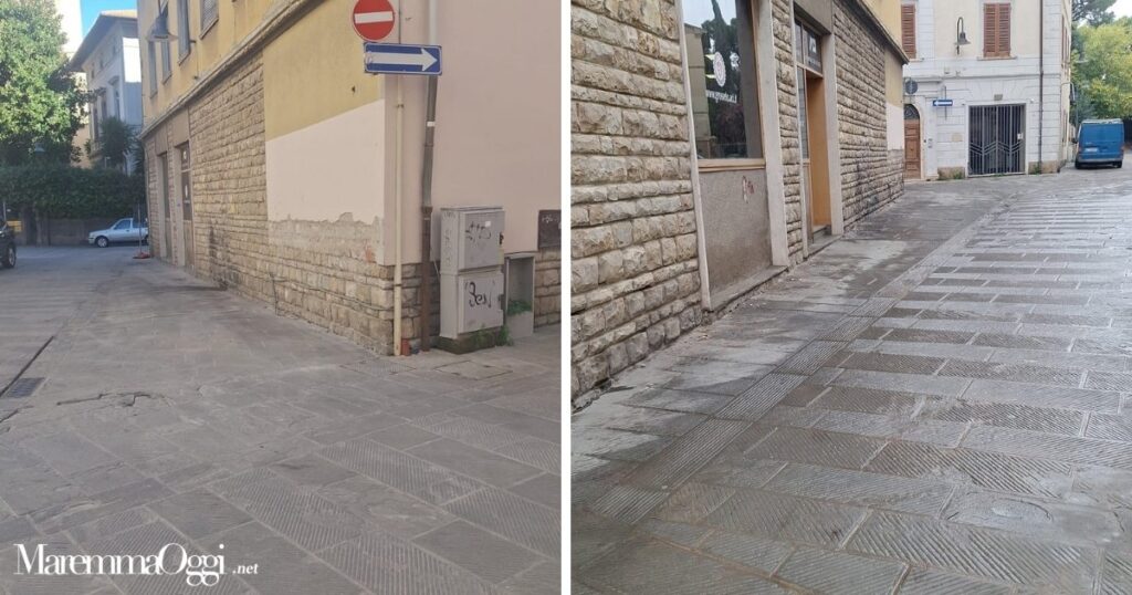 Via del Molino a Vento senza i cassonetti