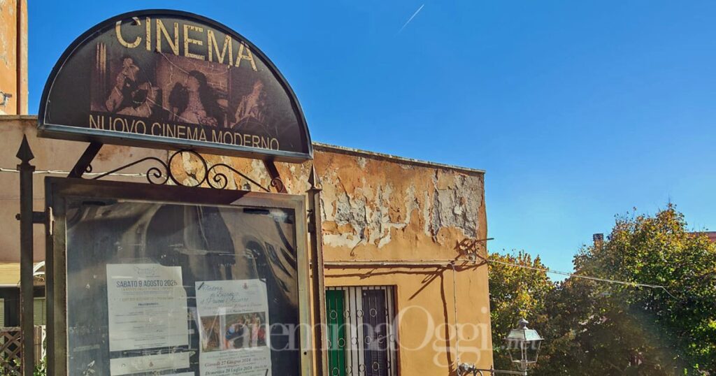 Il cinema Moderno di Manciano, chiuso da anni