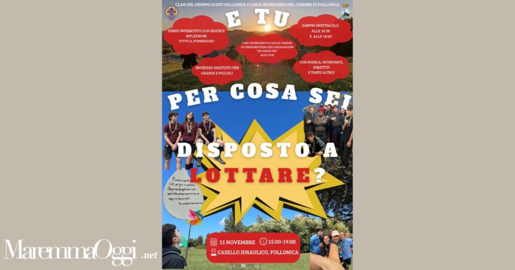 La locandina dell'evento "E tu per cosa sei disposto a lottare?"